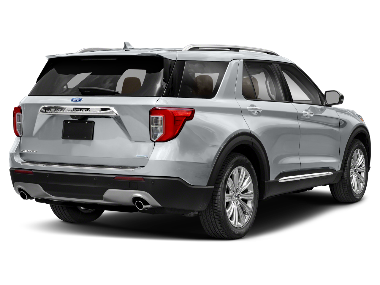 2020 Ford Explorer — rear three-quarter view