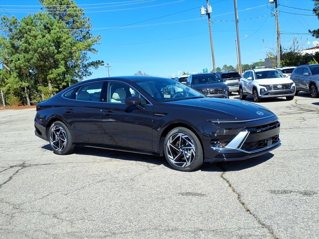 2026 Hyundai SONATA SEL Sport in Carbon Blue — front three-quarter view
