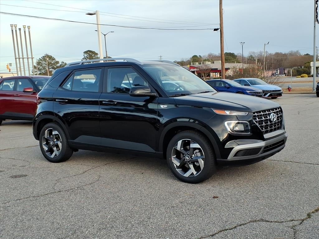 2026 Hyundai VENUE SEL in Onyx Black — front three-quarter view